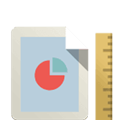 aerial mapping and measure icon